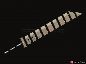 buster sword cloud - final fantasy vii 3D-printmodel