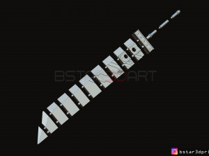 buster sword cloud - final fantasy vii 3D-printmodel