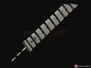 buster sword cloud - final fantasy vii 3D-printmodel