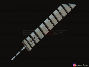 buster sword cloud - final fantasy vii 3D Print Model