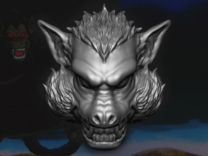 kong head - oozaru - dragon ball z 3D Print Model