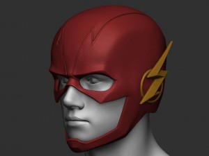 flash helmet - justice league 3Dプリントモデル