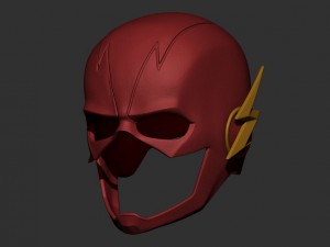 flash helmet - justice league 3Dプリントモデル
