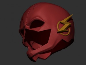 flash helmet - justice league 3Dプリントモデル