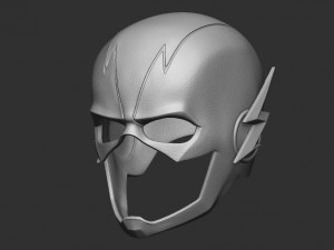 flash helmet - justice league 3Dプリントモデル