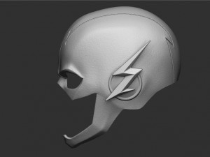 flash helmet - justice league 3Dプリントモデル