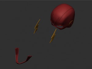 flash helmet - justice league 3Dプリントモデル