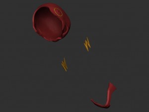 flash helmet - justice league 3Dプリントモデル