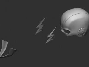 flash helmet - justice league 3Dプリントモデル