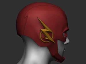 flash helmet - justice league 3Dプリントモデル