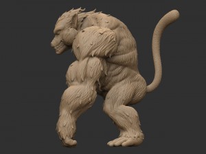 oozaru - goku - dragonball z Modello di stampa 3D