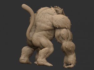 oozaru - goku - dragonball z Modello di stampa 3D