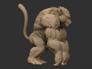 oozaru - goku - dragonball z Modello di stampa 3D