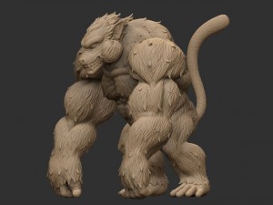 oozaru - goku - dragonball z Modello di stampa 3D