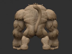 oozaru - goku - dragonball z Modello di stampa 3D