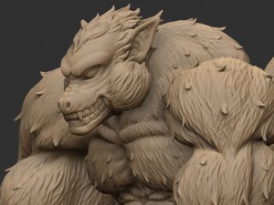 oozaru - goku - dragonball z Modello di stampa 3D