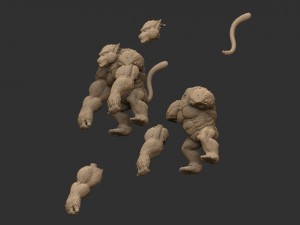 oozaru - goku - dragonball z Modello di stampa 3D