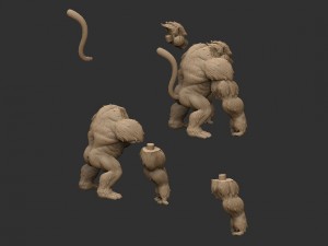 oozaru - goku - dragonball z Modello di stampa 3D