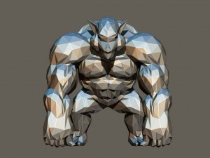 polygon kong 3D प्रिंट मॉडल
