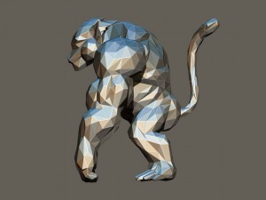 polygon kong 3D प्रिंट मॉडल