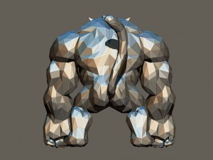 polygon kong 3D प्रिंट मॉडल