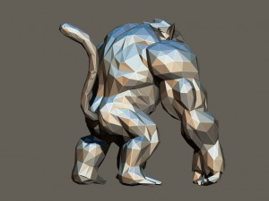 polygon kong 3D प्रिंट मॉडल