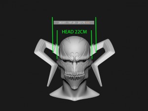 the whole hollow mask - kurosaki ichigo - bleach 3Dプリントモデル