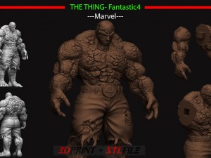 the thing - fantastic four - marvel 3D Print Model