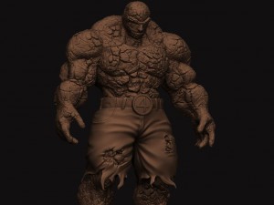 the thing - fantastic four - marvel Modèles 3D en vedette