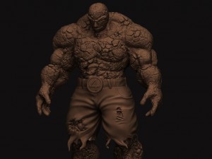 the thing - fantastic four - marvel Modèles 3D en vedette