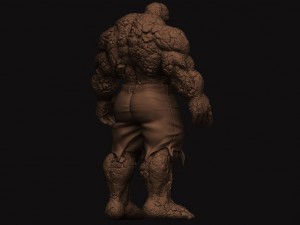 the thing - fantastic four - marvel Modèles 3D en vedette