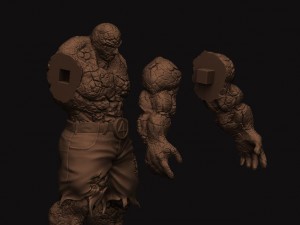 the thing - fantastic four - marvel Modèles 3D en vedette