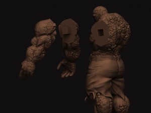 the thing - fantastic four - marvel Modèles 3D en vedette