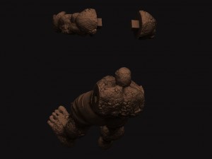 the thing - fantastic four - marvel Modèles 3D en vedette