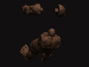 the thing - fantastic four - marvel 3D Print Model