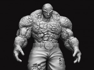 the thing - fantastic four - marvel Modèles 3D en vedette