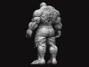 the thing - fantastic four - marvel Modèles 3D en vedette