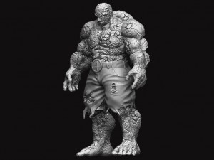 the thing - fantastic four - marvel Modèles 3D en vedette