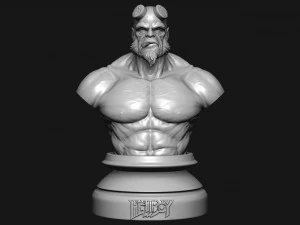 hell boy 20019 bust 3D Print Model
