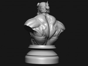 hell boy 20019 bust Model Cetak 3D