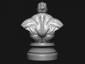 hell boy 20019 bust Model Cetak 3D
