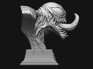 venom bust - marvel 3d print model 3D Print Model