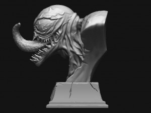 venom bust - marvel 3d print model 3D प्रिंट मॉडल