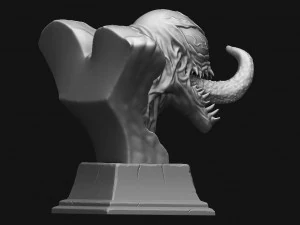 venom bust - marvel 3d print model 3D Print Model