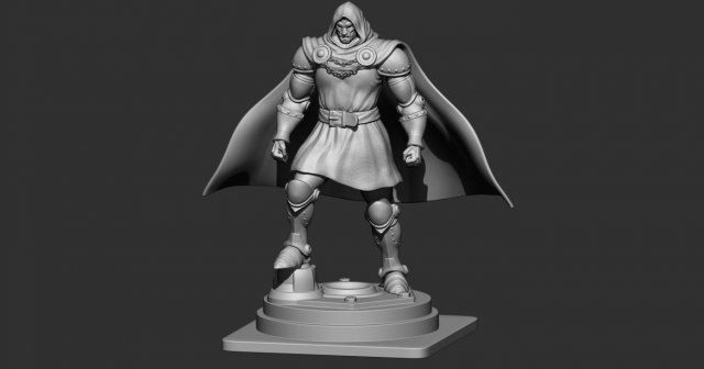 dr-doom from marvel comic Modelo de impresión 3D .c4d .max .obj .3ds .fbx .stl .blend 