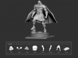 dr-doom from marvel comic Modelo de impresión 3D