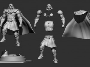 dr-doom from marvel comic Modelo de impresión 3D