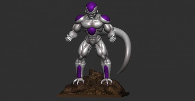 frieza from dragon ball z 3D 打印模型 .c4d .max .obj .3ds .fbx .stl .blend 
