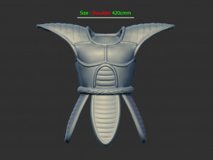 vegeta armor - dragon ball z - for cosplay - version 2 3d print model 3D Print Model
