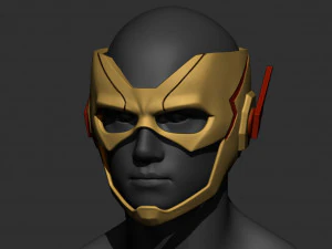 flaş &ccedil;ocuk kaskı - dc comic 3d baskı modeli 3d baskı modeli 3D Baskı Modeli